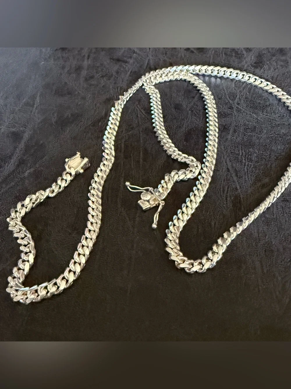 925 SOLID Sterling Silver Miami Cuban Chain 24” 38g